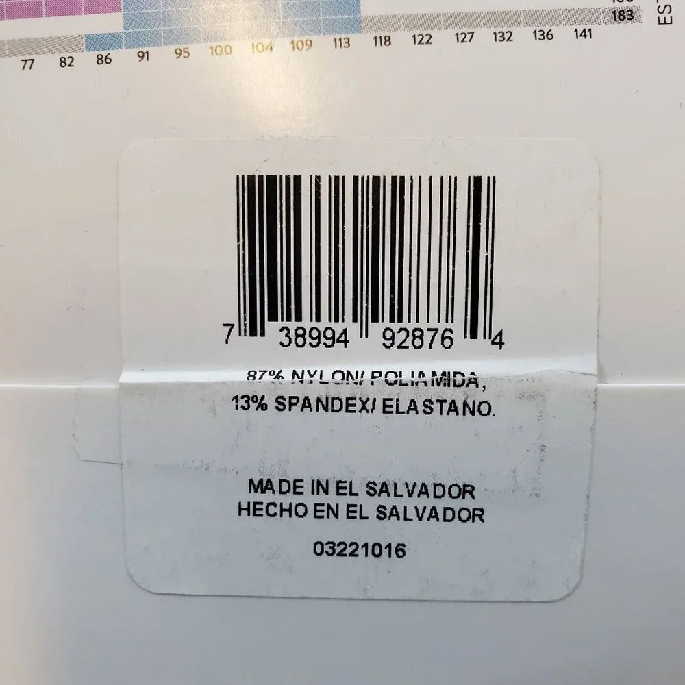 Hanes Curves Control Top Opaque Tights Size 1X/2X NWT Womens Black Shapewear - Picture 3 of 7